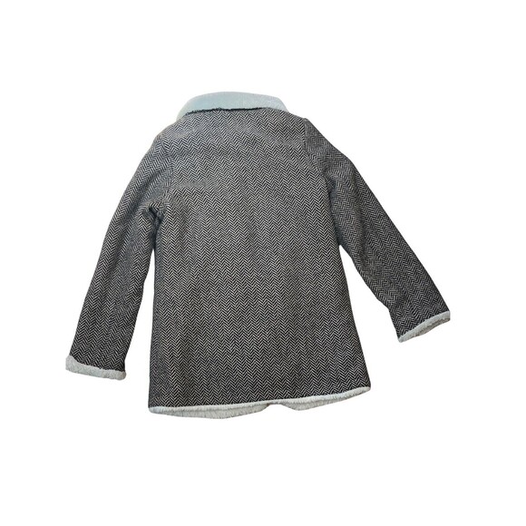 Primark Size 7-8 Girls Faux Fur Jacket Brown and Black Herringbone Style… - Picture 2 of 4